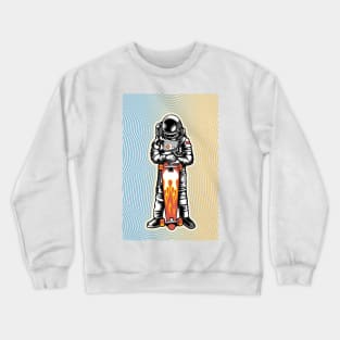 Skateboarding astronaut Crewneck Sweatshirt